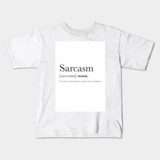 Sarcasm Wall Print Kids T-Shirt